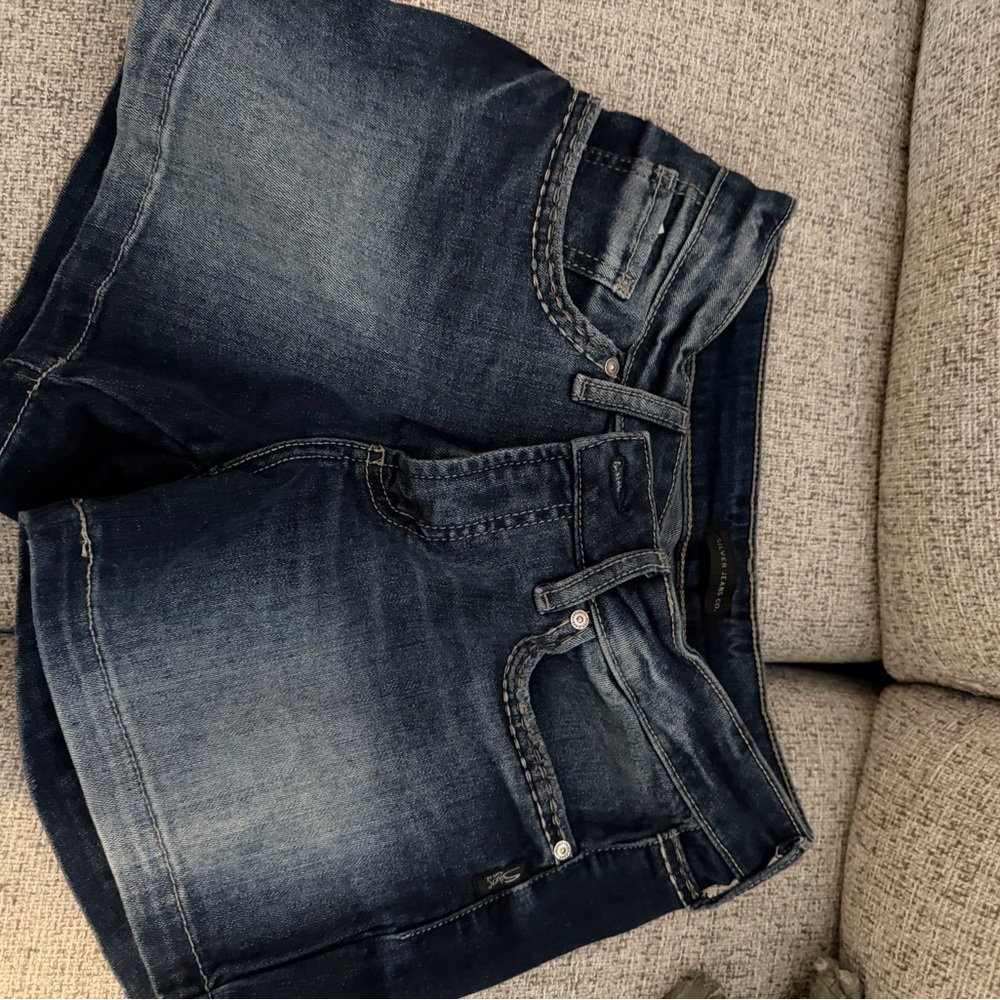 Women’s Silver shorts size 27 2 pairs